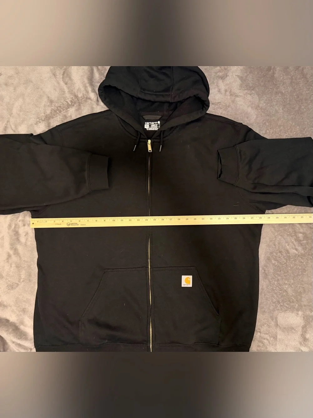 Carhartt - Men’s Mid-weight Full Zip Hooded Sweatshirt - Black - 2XL